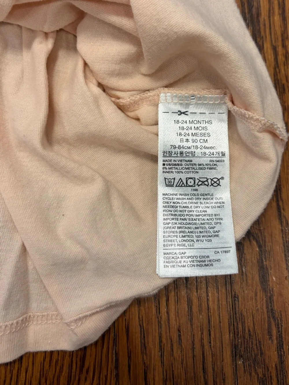 GAP baby pink